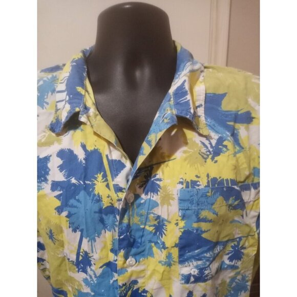 Columbia PFG Shirt Mens Large Blue Green Floral Trollers Best Vented Fishing USA - Picture 6 of 13